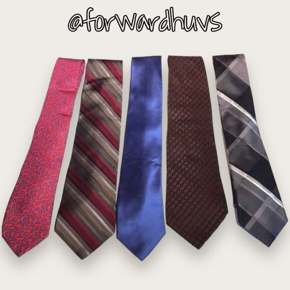 5 Silk Neckties Michael Kors Saks Fifth Ave - Picture 1 of 16